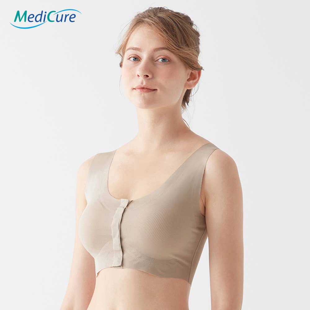 [Smooth type] Front-opening half-top